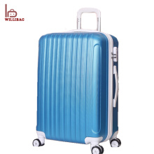 Light weight trolley luggage travel bag plastic suitcase